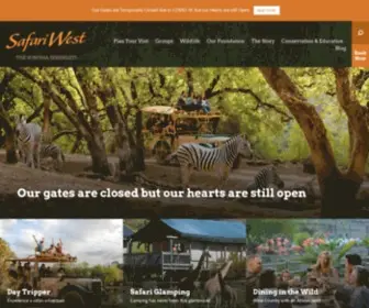 Safariwest.com(The mission of Safari West) Screenshot