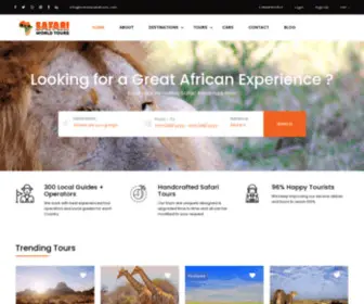 SafariWorldtours.com(Looking for a Great African Experience) Screenshot