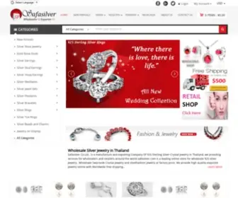 Safasilver.com(Wholesale Sterling Silver Jewelry Supplier) Screenshot