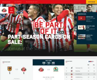 Safc.com(Sunderland AFC) Screenshot