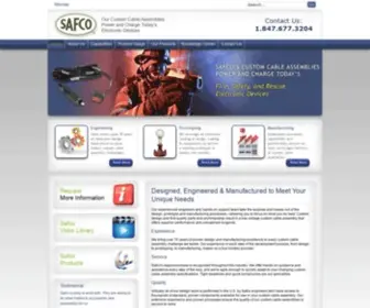 Safco.com(Low-Voltage Power Assembly Solutions) Screenshot