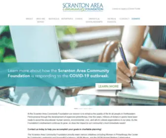 Safdn.org(Scranton Area Community Foundation) Screenshot