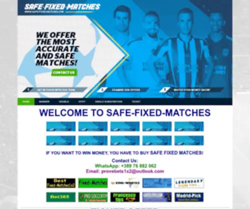 Safe-Fixed-Matches.com Screenshot