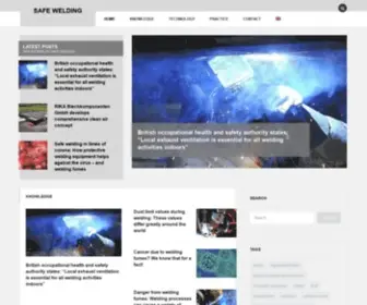 Safe-Welding.com(Health and safety at welding and cutting) Screenshot