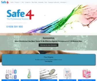 Safe4Disinfectant.co.uk(Safe4 Disinfectant) Screenshot