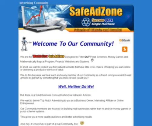 Safeadzone.com(Overview) Screenshot