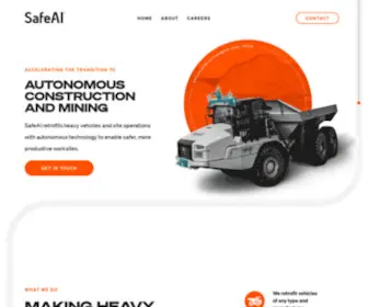 Safeai.ai(Autonomous Mining & Autonomous Construction Solutions) Screenshot