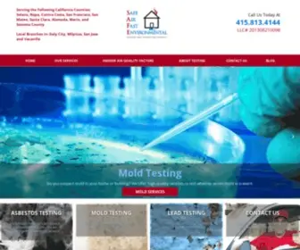 Safeairfast.com(Asbestos, Mold, Lead Testing Service Serve San Francisco Area) Screenshot