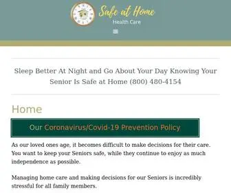 Safeathomehealthcare.com(Safe at Home Healthcare) Screenshot