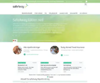 Safeaway.dk(SafeAway Rejseforsikring) Screenshot