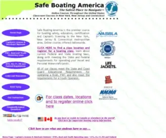 Safeboatingamerica.com(Boating Courses) Screenshot