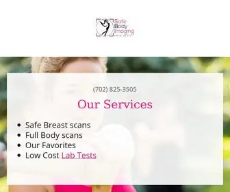 Safebodyimaging.com(Safe Body Imaging) Screenshot