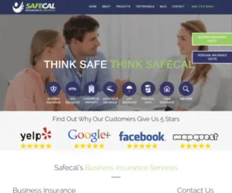 Safecal.com(Business Insurance for Large and Small Businesses) Screenshot