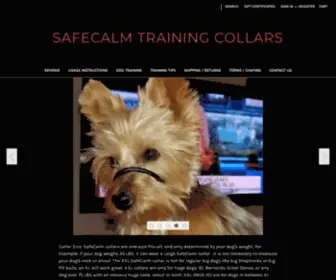 Safecalm.com(The SafeCalm Dog Training collar) Screenshot