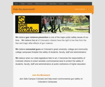 Safecampuscolorado.org(Safe Campus Colorado) Screenshot