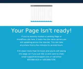 Safechkout.net(Your Page Isn’t Ready) Screenshot