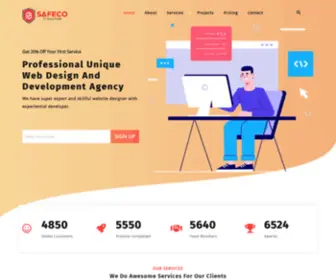 Safecoit.net(Creative IT Agency) Screenshot