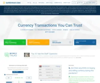 Safedinar.com(Safest transaction on the web for 20 years. A+ BBB Rating. Today's rates) Screenshot