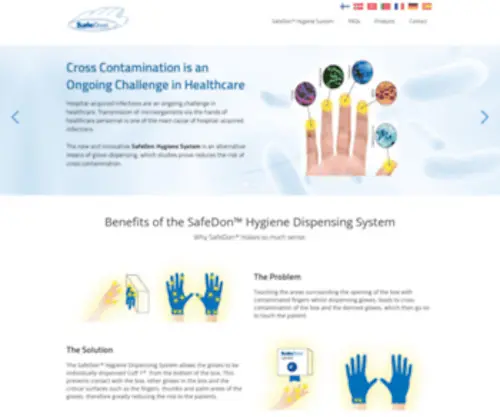 Safedon.com(The new and innovative SafeDon Hygiene System) Screenshot