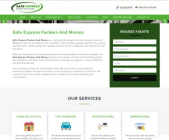 Safeexpresspm.com(Safe Express Packers And Movers) Screenshot