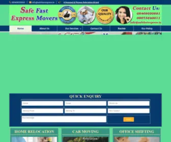 Safefastexpress.in(Safe Fast Express Movers) Screenshot