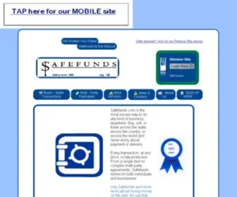 Safefunds.com(Better than Escrow Online Service) Screenshot