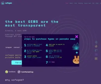 Safegem.Finance(Crypto Token) Screenshot