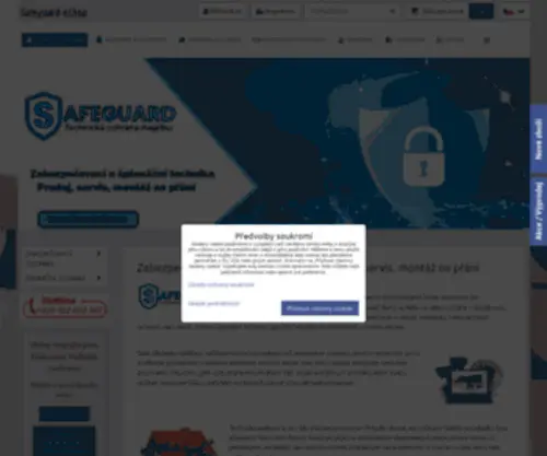 Safeguard-Eshop.net(Zabezpečovací a špionážní technika) Screenshot