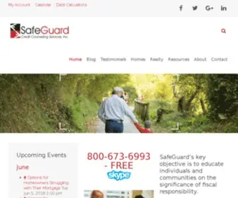 Safeguardcredit.org(The SafeGuard Group) Screenshot