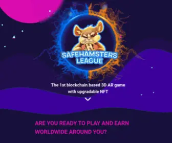 Safehamstersleague.games(The first blockchain based 3D AR game with upgradable NFT) Screenshot