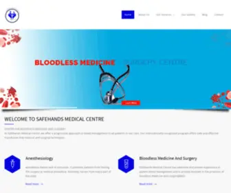 Safehandsmedicare.com(Bloodless medicine and surgery centre) Screenshot