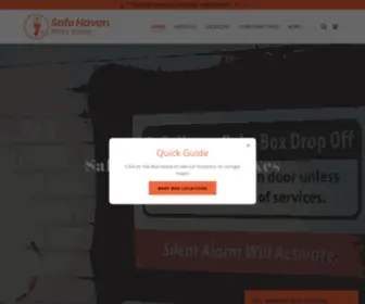 Safehavenbabyboxes.com(Safe Haven Baby Boxes) Screenshot