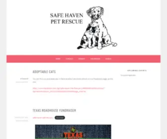 Safehavenpetrescue.com(Safe Haven Pet Rescue) Screenshot