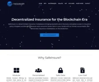 Safeinsure.io(Blockchain) Screenshot