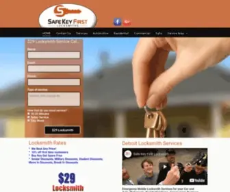Safekeyfirstlocksmith.com(Detroit Locksmith) Screenshot
