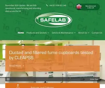 Safelab.co.uk(Fume Cupboard) Screenshot