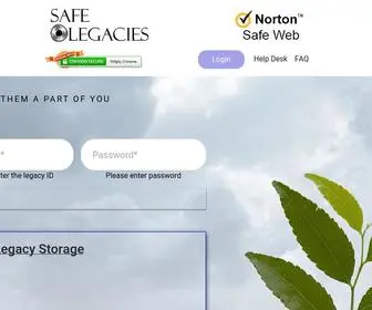 Safelegacies.com(Safe Legacies) Screenshot