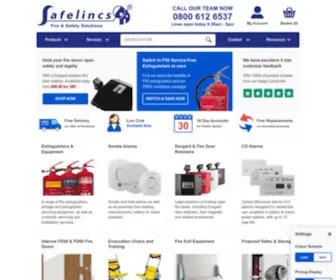 Safelincs.co.uk(Fire Safety Products) Screenshot