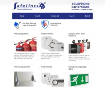 Safelincs.ie(Fire Safety Products) Screenshot