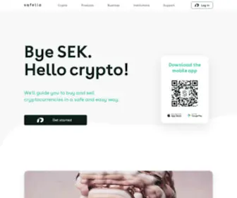 Safello.com(Your safe and simple way to crypto) Screenshot