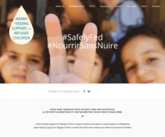 Safelyfed.org(Infant Feeding Support for Refugee Children) Screenshot