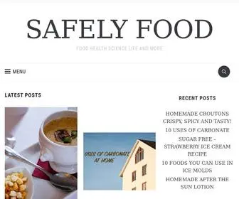 Safelyfood.com(SAFELY FOOD) Screenshot