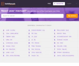Safemanuals.com(Online repository of user manuals) Screenshot