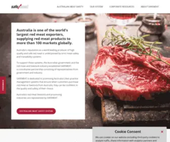 Safemeat.com.au(Ensuring the safety and hygiene of Australian red meat) Screenshot