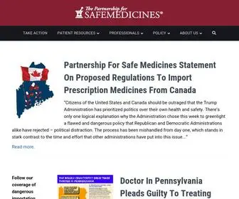 Safemedicines.org(Working together to protect the safety of your drugs) Screenshot