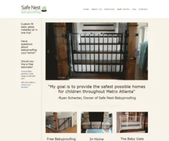 Safenestbaby.com(Babyproofing Help I Atlanta's Pro Babyproofer) Screenshot