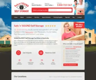 Safensound.net.au(Central Coast Storage Units) Screenshot