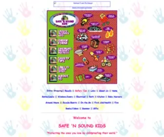 Safensoundkids.com(Children's safety products) Screenshot