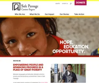 Safepassage.org(Safe Passage/Camino Seguro) Screenshot