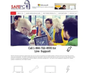 Safepcsolutionsusa.com(Data Backup Security) Screenshot